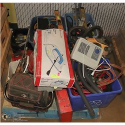 PALLET OF ASSORTED SHOP TOOLS AND MORE....