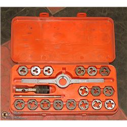 TAP AND DIE SET IN CASE.