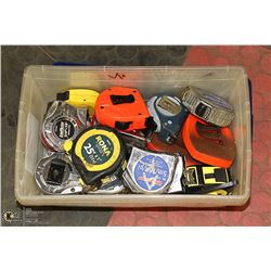BOX OF TAPE MEASURES