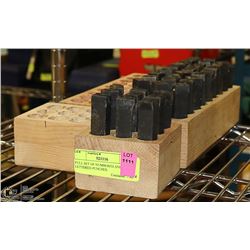 FULL SET OF NUMBERED AND LETTERED PUNCHES.