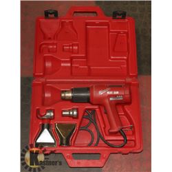MILWAUKEE HEAT GUN IN HARD CASE.