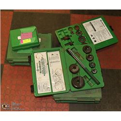 LOT OF 8 ASSORTED GREENLEE TOOL KITS INCLUDES