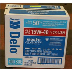 CHEVRON DELO SDE 15W40 MOTOR OIL - NEW