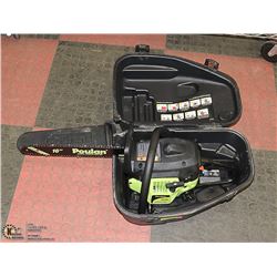 POULAN MODEL P3416 34CC GAS CHAIN SAW WITH CARRY