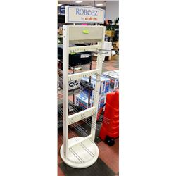 DISPLAY RACK - 5 LEVELS WITH HOOKS