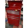 Image 2 : 8 DRAWER EXCEL 2 PART TOOL BOX / W KEYS