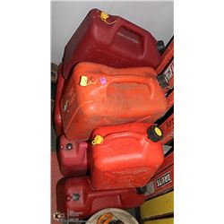LOT OF 7 ASSORTED GAS CANS