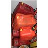 Image 1 : LOT OF 7 ASSORTED GAS CANS