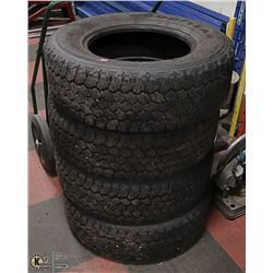SET OF 4 USED GOODYEAR WRANGLER LT 265 /70R17