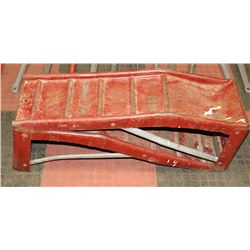 PAIR OF METAL RAMPS.