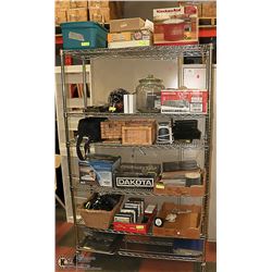 RACK OF ASSORTED ESTATE MISC