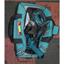 BAG OF ASSORTED MAKITA CORDLESS TOOLS