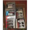 Image 1 : BOX OF RIDGID PIPE DIES.TOOLS