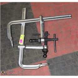 LOT OF 2 WESTWARD CLAMPS. TOOLS