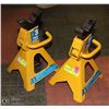 Image 1 : PAIR OF 3 TON ( POWER FIST) ADJUSTABLE CAR STANDS