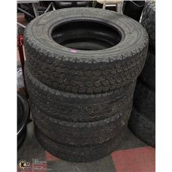 SET OF 4 USED TIRED GOOD YEAR WRANGLER LT