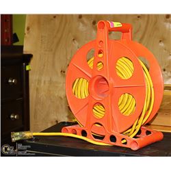 EXTENSION CORD WITH REEL. TOOLS