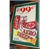 Image 1 : 64" X 44" RARE 2 SIDED AD SIGN PEPSI / COCA COLA
