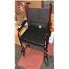 Image 1 : DRIVE TRANSPORT CHAIR, RED, CHAIR PAD AND FOOTREST