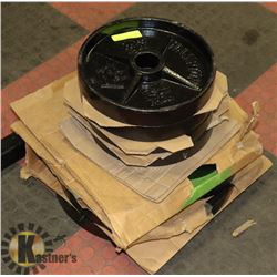 WEIGHT PLATES 2" BAR HOE, 6PCS 25LBS