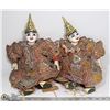 Image 1 : SET OF 2  MARIONETTE PUPPETS FROM THAILAND