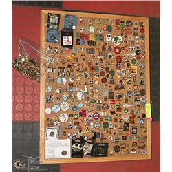 EX-LARGE DISPLAY OF PINS 250 PLUS