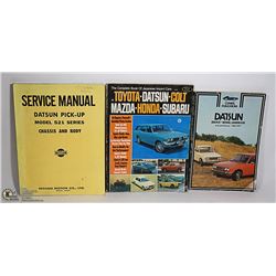 3 DATSUN AND JAPANESE  IMPORT CAR AND TRUCK