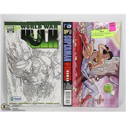 2 X VARIANTS HULK / SUPERMAN COLLECTOR COMICS