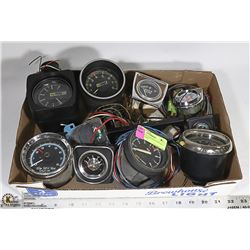 MULTIPLE AUTOMOTIVE GAUGES, 5 TACHOMETERS,