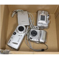 DIGITAL CAMERAS LOT OF 4