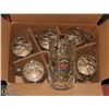 Image 1 : SET OF 6 ERDINGER GLASS BEER STEINS