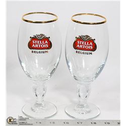 STELLA ARTOIS 1/2 PINT GLASSES SET OF 2