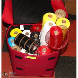 CRAFTERS MESH, LG AND MED ROLLS MOST UNOPENED,