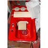 Image 1 : NEW CRANE RED FIBERGLASS BAR SINK WITH CUTTING