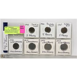 1918-21 DEUTSCHE REICH 5 PFENNIG/1940-43 10 REICH