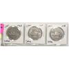 Image 1 : 1968, 1969, 1978 CANADIAN SILVER DOLLARS- SET OF
