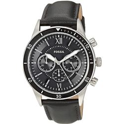 NEW FOSSIL TRIPLE CHRONO BLACK DIAL 43MM MSRP $225