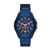 Image 3 : NEW ARMANI EXCHANGE 44MM BLUE ION PLATED MSRP $299
