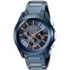 Image 6 : NEW ARMANI EXCHANGE 44MM BLUE ION PLATED MSRP $299