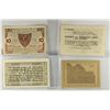 Image 2 : 4 ASSORTED GERMAN NOTGELDS 2-10 & 2-20 HELLERS