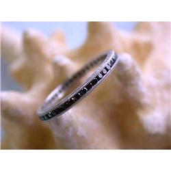 5263 Platinum Eternity Ring with Black Diamonds