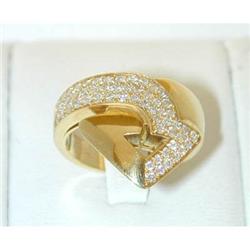 491 ENIGMA "Gianni Bulgari" 18K Gold Diamond Ring