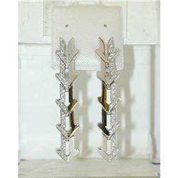 531 ENIGMA 18k White Gold Diamond Earrings