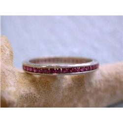 5299 Platinum Eternity Ring with Rubies