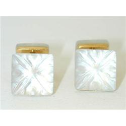 5306 TRIANON 18K Gold MoonStone Cufflinks