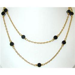 5310 VCA 18K Gold Onyx Necklace