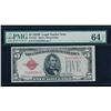 Image 1 : 1928B $5 Legal Tender Note PMG 64EPQ