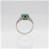 Image 2 : Lab Created 5.00ct VVS1 Emerald Ring