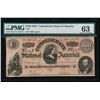 Image 1 : 1864 $100 Confederate States of America Note PMG 63