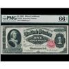 Image 1 : 1891 $1 Martha Washington Silver Certificate PMG 66EPQ